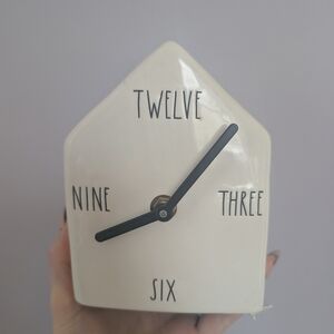 Rae Dunn Cream Clock